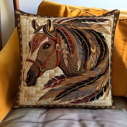 Native Horse WO1608039CL Quilt Pillow Case