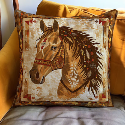 Native Horse WO1608042CL Quilt Pillow Case