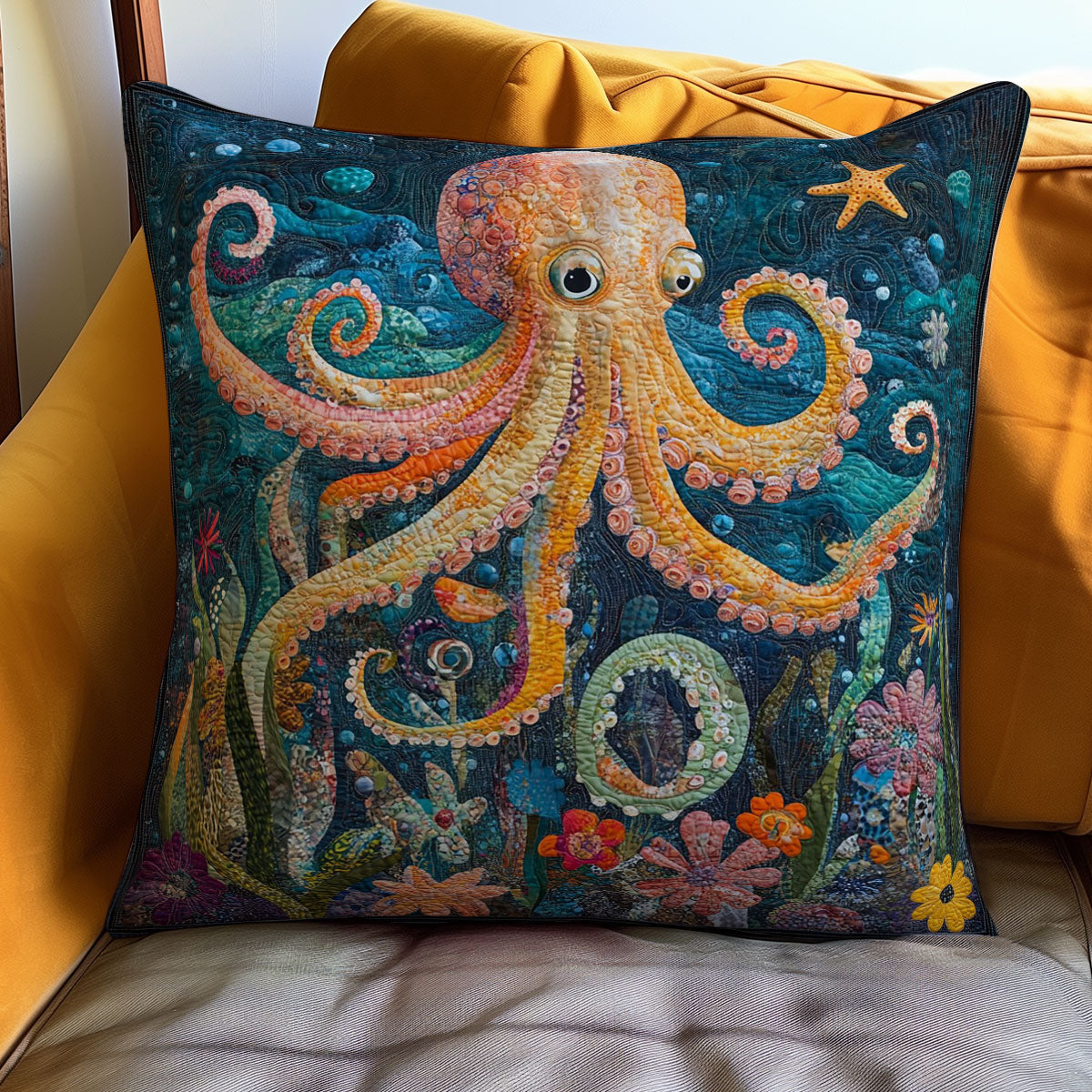 Octopus WO0108043CL Quilt Pillow Case