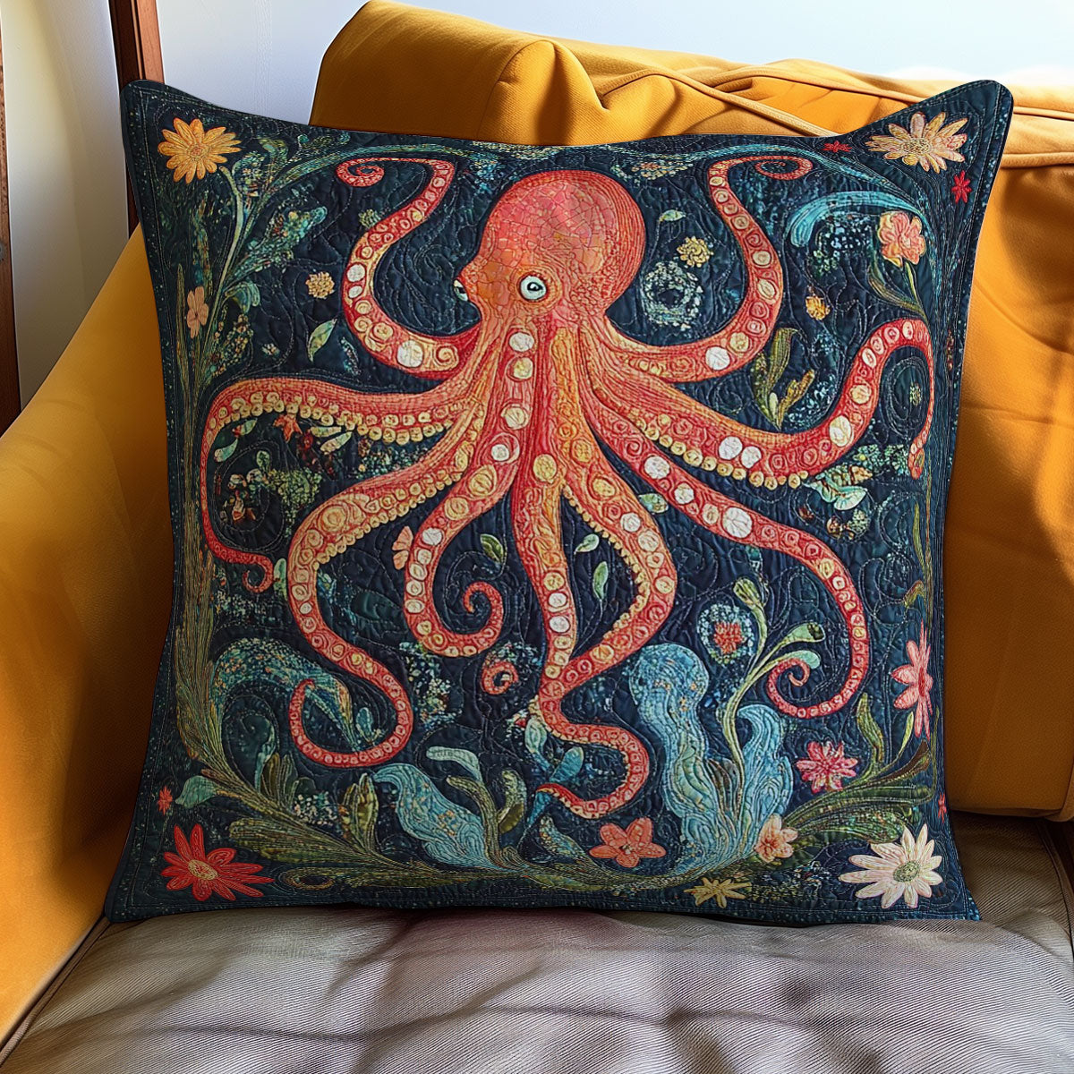 Octopus WO0108044CL Quilt Pillow Case