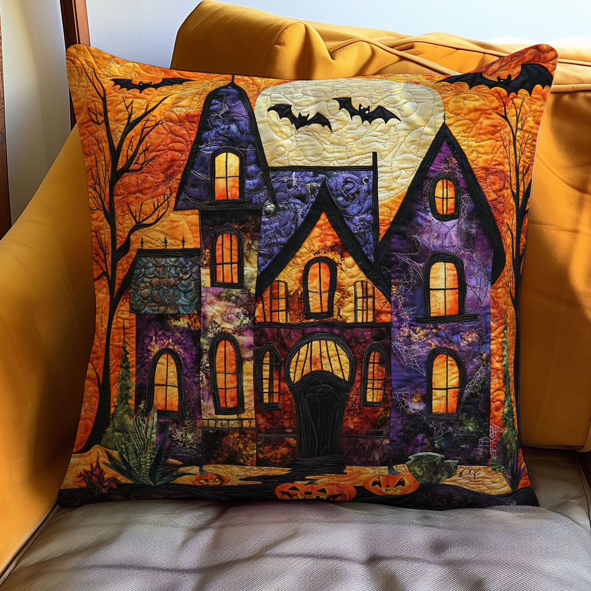 Scary House WO3107036CL Quilt Pillow Case