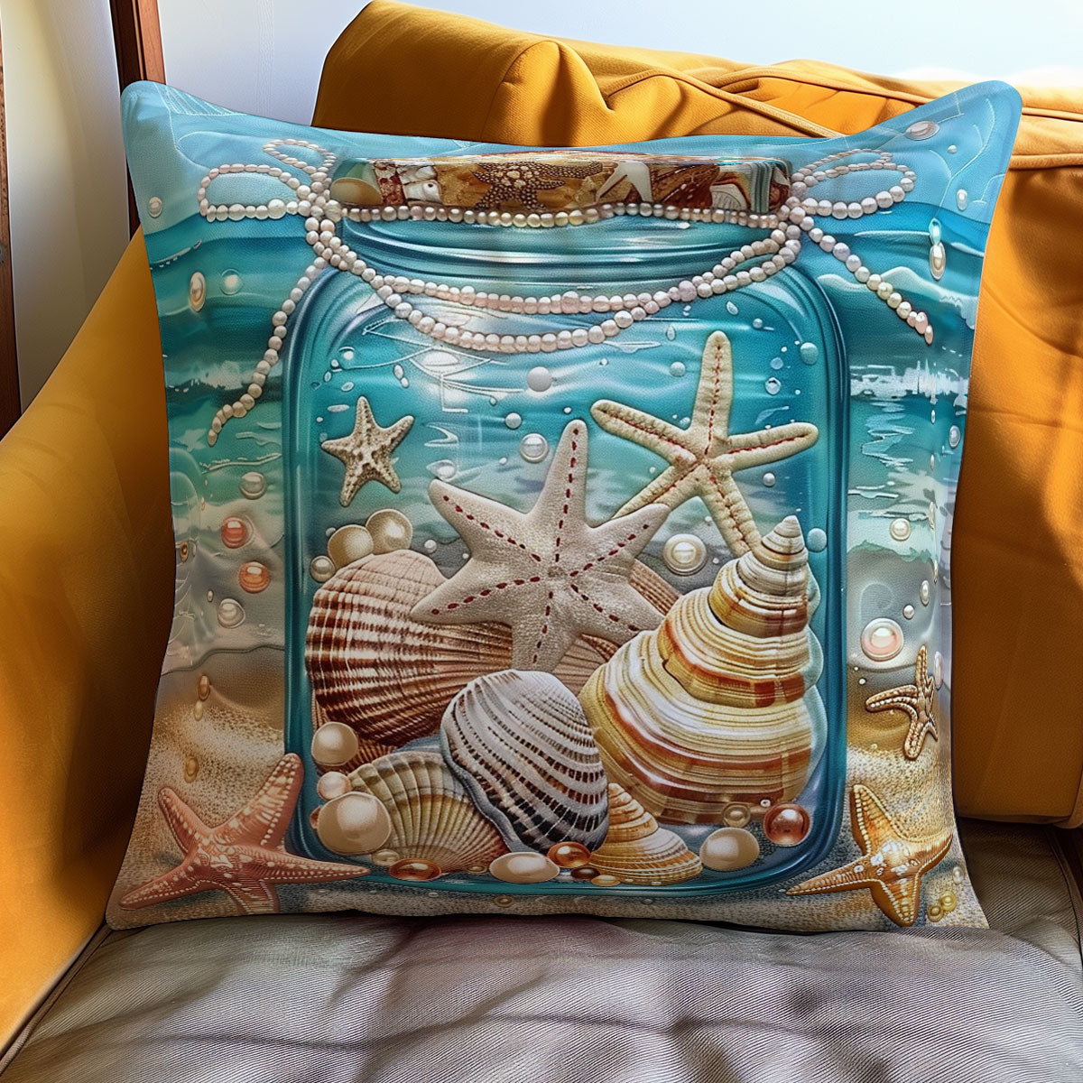 Seashell Stories WO1608017CL Quilt Pillow Case