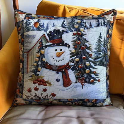 Snowman WO2607008CL Quilt Pillow Case