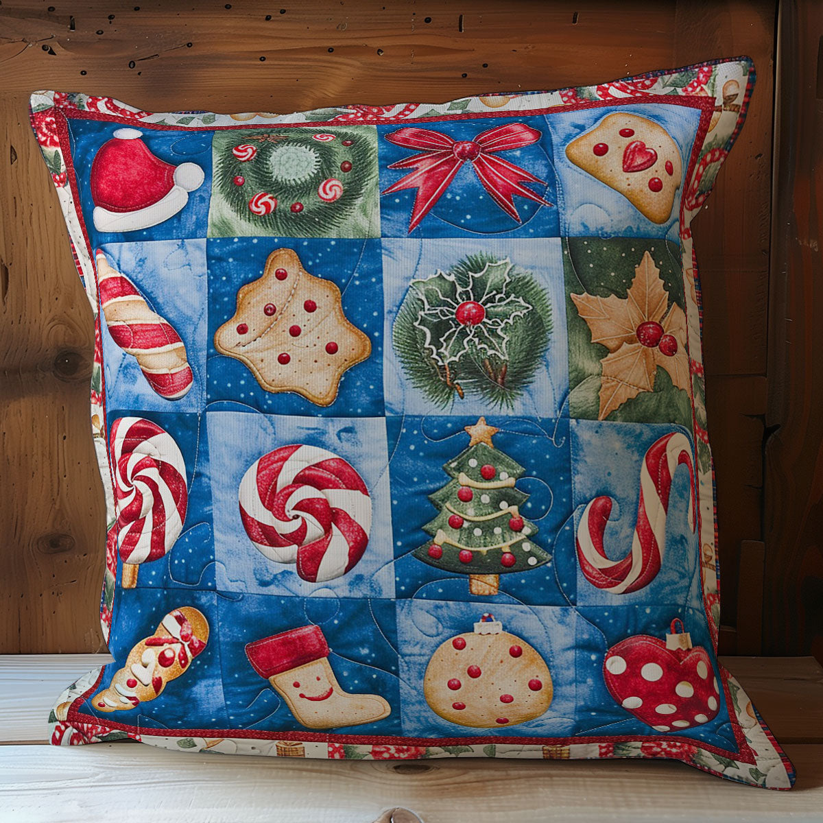 Candy Christmas WO2507019CL Quilt Pillow Case