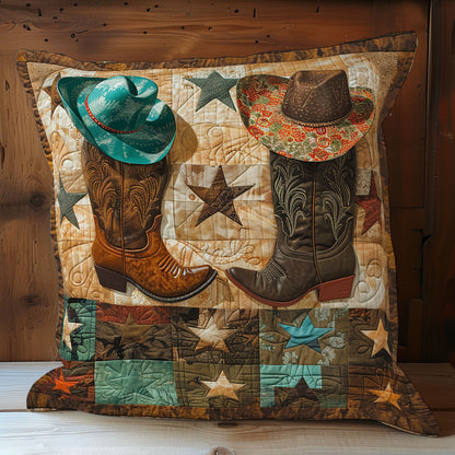 Cowboy Boots XR1607007CL Quilt Pillow Case