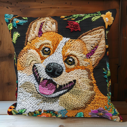 Funny Corgi XR1607013CL Quilt Pillow Case