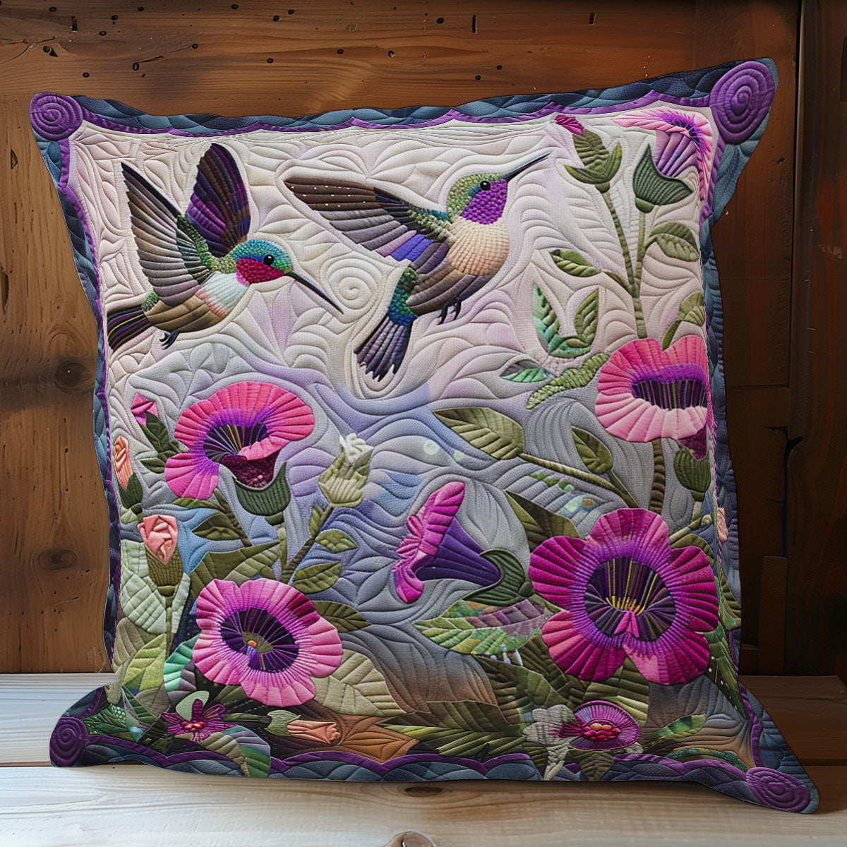 Hummingbirds XR2606012CL Quilt Pillow Case