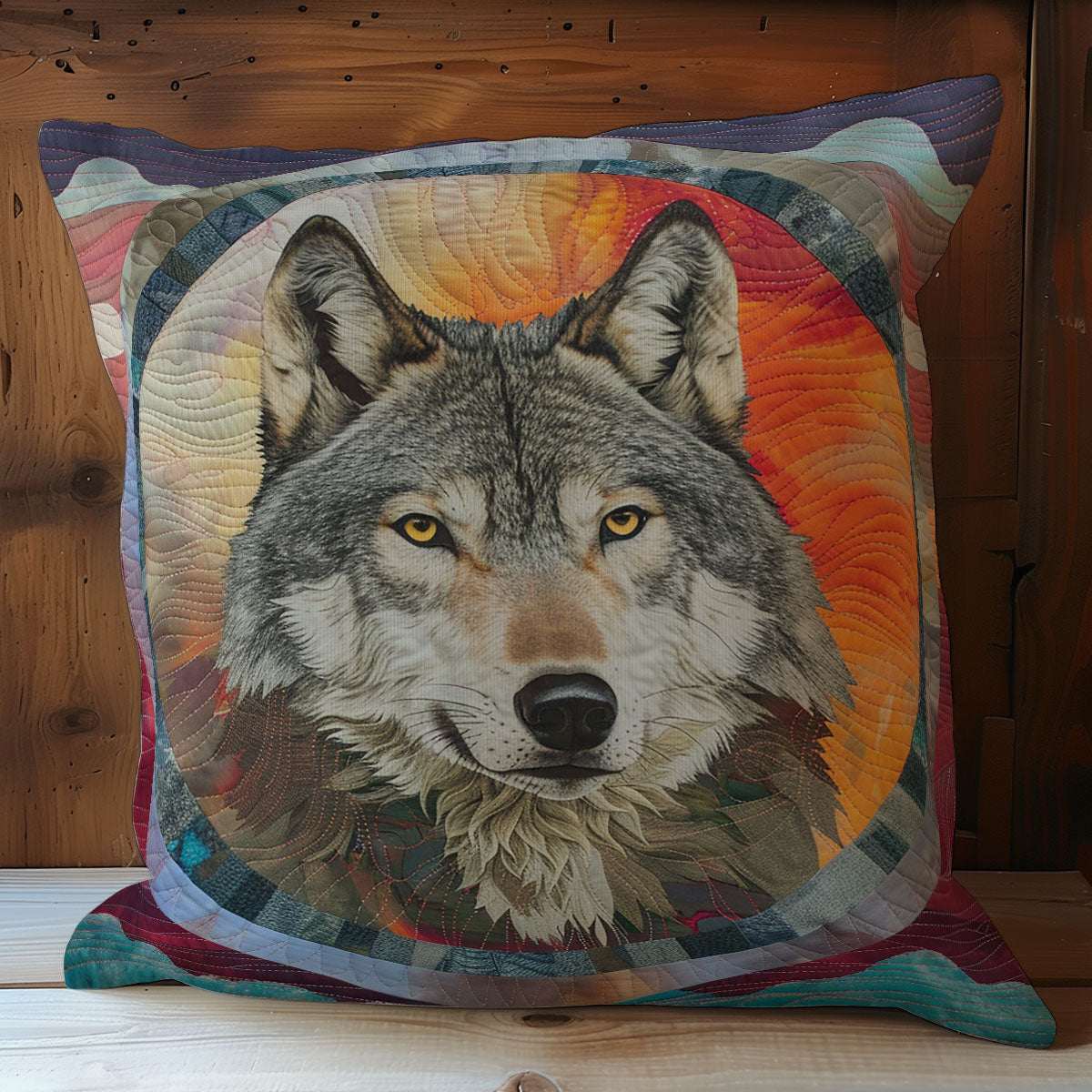 Wolf Gray WO2507013CL Quilt Pillow Case