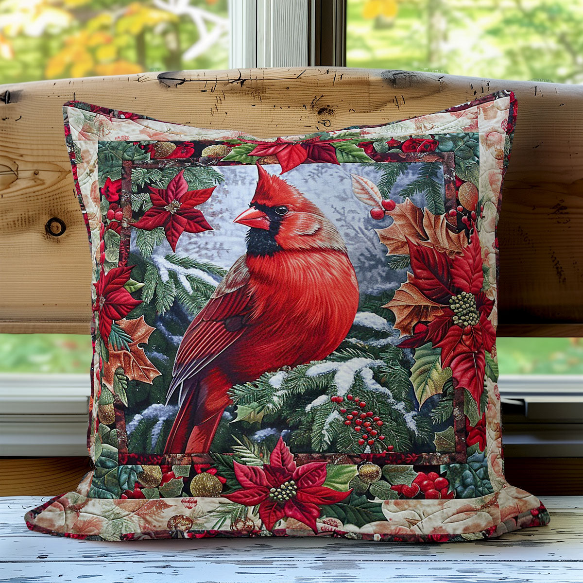 Cardinal And Winter WO2008010CL Quilt Pillow Case