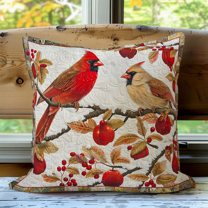 Cardinal With Berries WO1608031CL Quilt Pillow Case