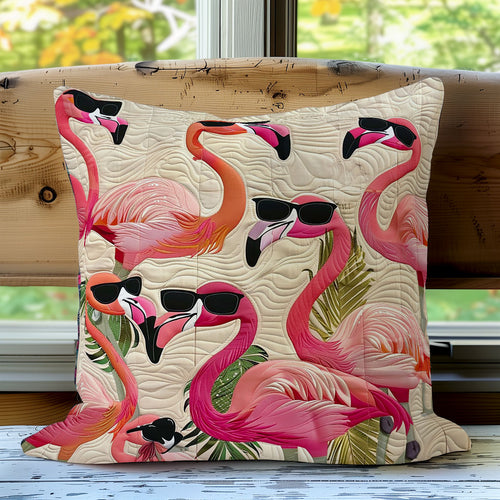 Chic Flamingo Fashion WO1308005CL Quilt Pillow Case