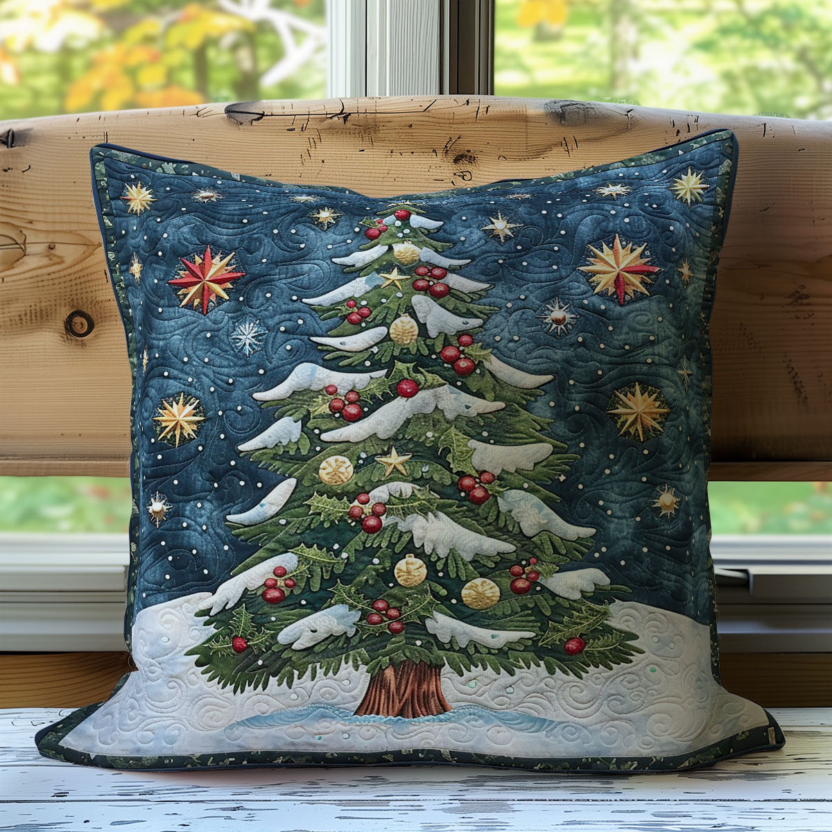 Christmas Tree WO2507015CL Quilt Pillow Case