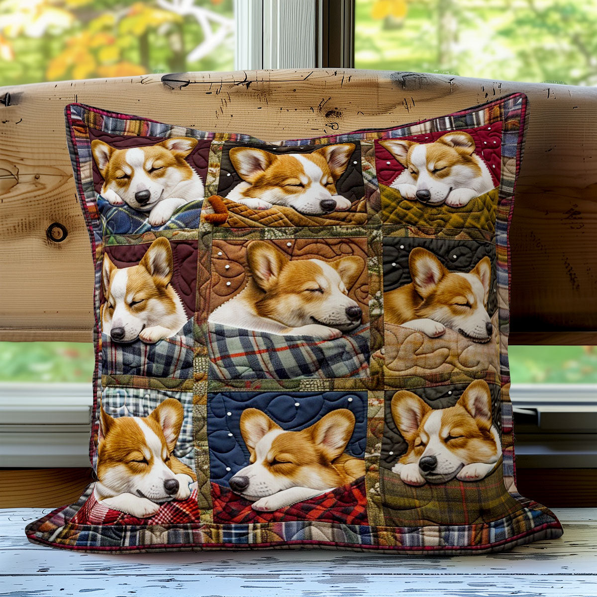 Corgi Dogs Warm WO2808045CL Quilt Pillow Case