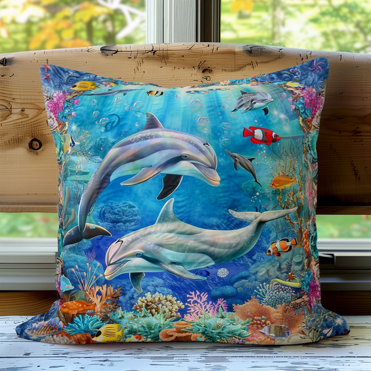 Dolphin And Ocean Environment WO2208013CL Quilt Pillow Case