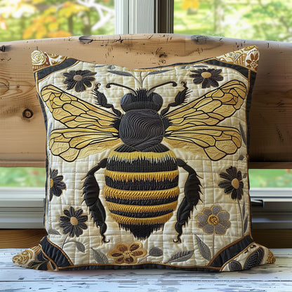 Floral Queen Bee XR0808067CL Quilt Pillow Case