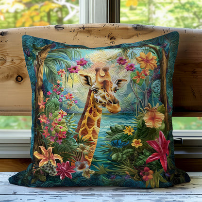 Giraffe In Bloom WO2308007CL Quilt Pillow Case