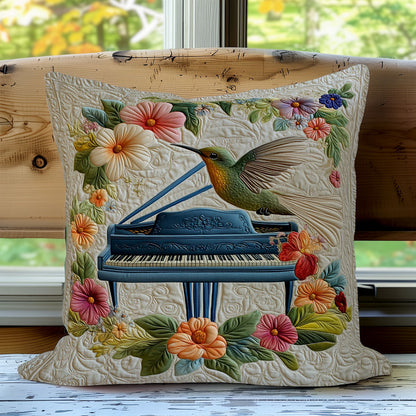 Hummingbird And Piano WO0608042CL Quilt Pillow Case