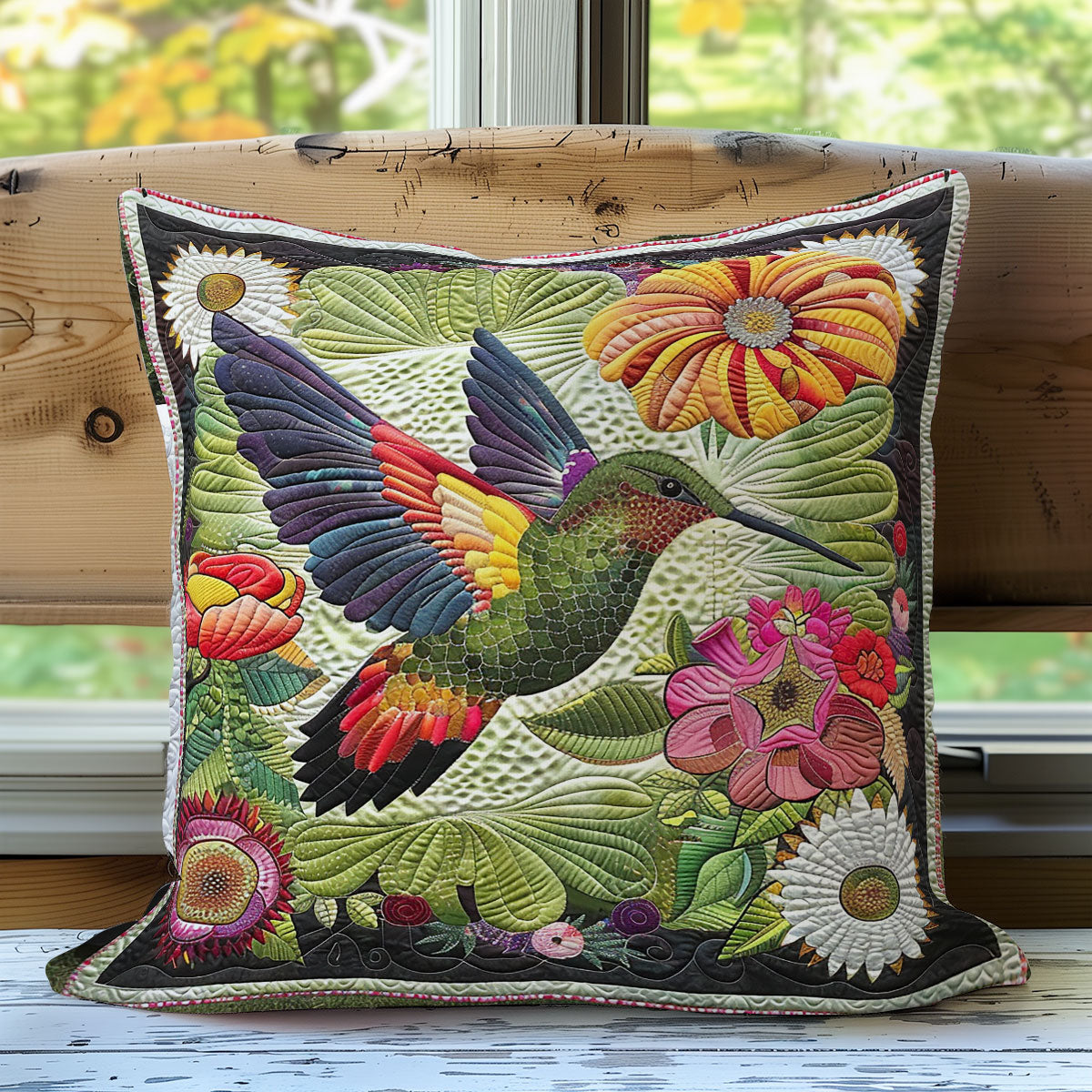 Hummingbird Flowers XR2007018CL Quilt Pillow Case