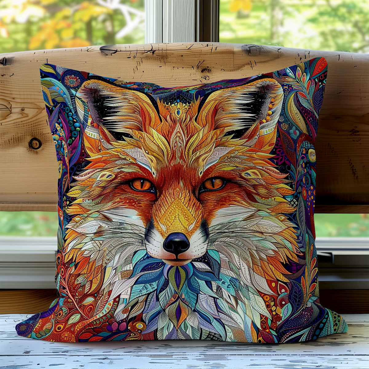 Mandala Fox WO0808010CL Quilt Pillow Case