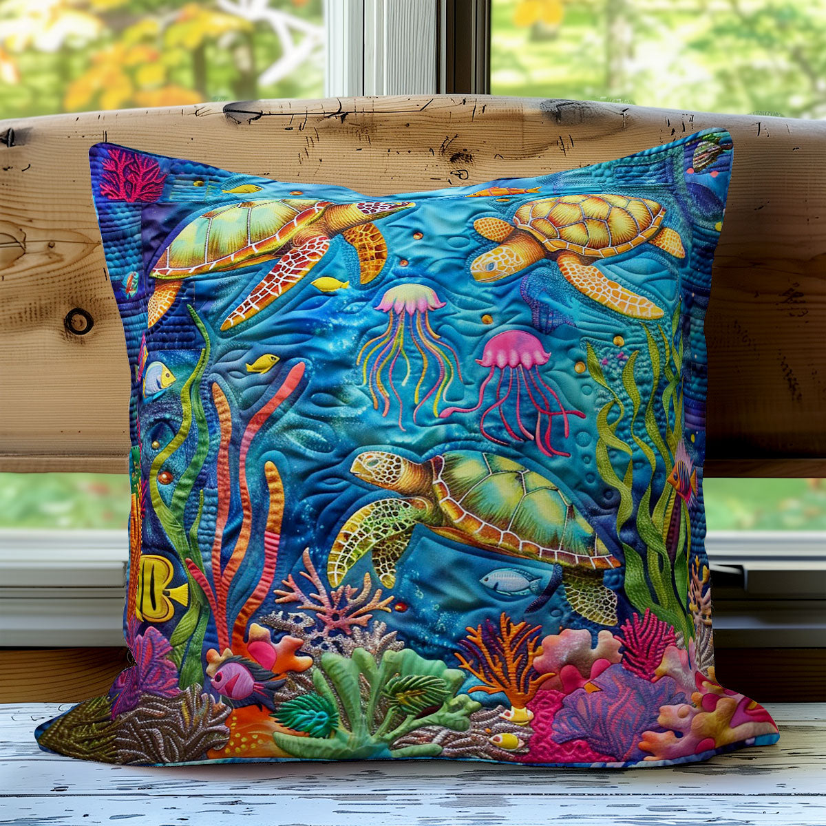 Ocean Ecosystem WO0908033CL Quilt Pillow Case