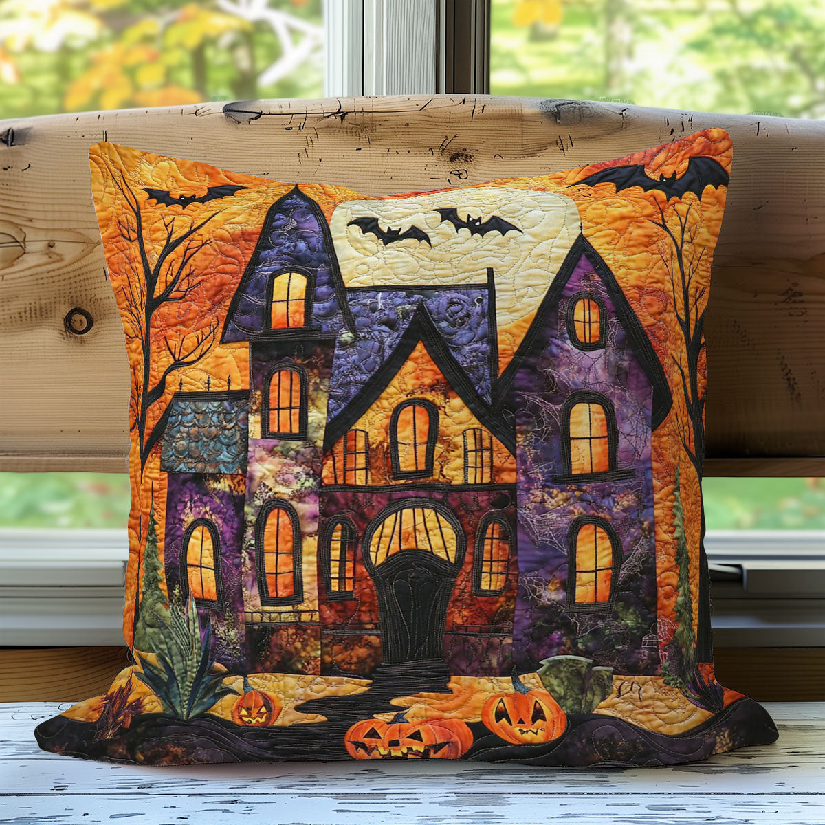 Scary House WO3107036CL Quilt Pillow Case