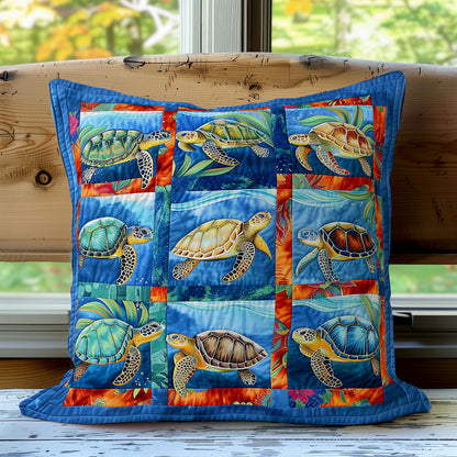 Sea Turtle WO2608029CL Quilt Pillow Case