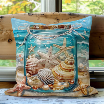 Seashell Stories WO1608017CL Quilt Pillow Case