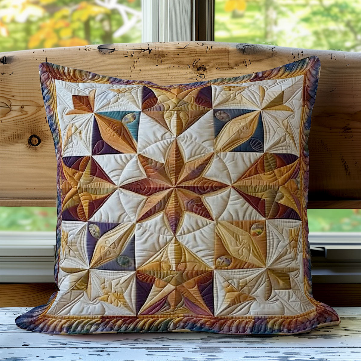 Star Pattern WO2008015CL Quilt Pillow Case