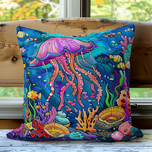 The Enchanted World Of Jellyfish WO1308027CL Quilt Pillow Case