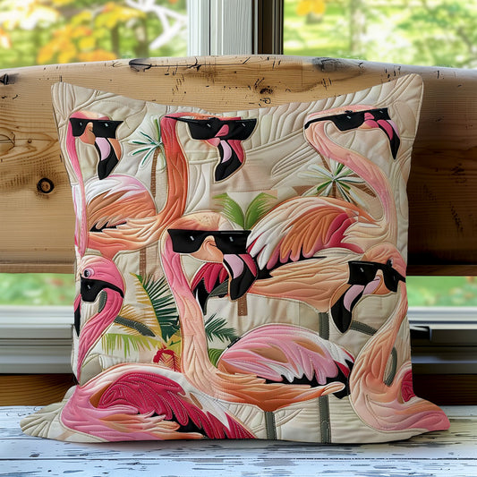 Tropical Flamingo Style WO1308006CL Quilt Pillow Case