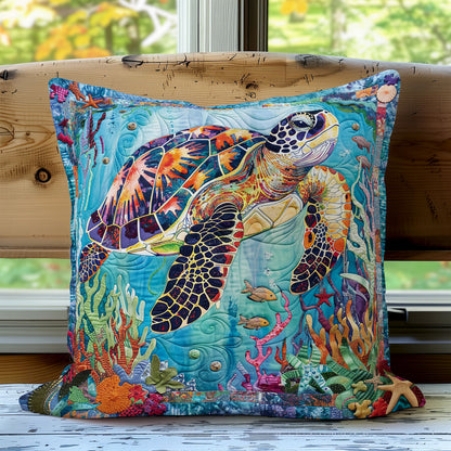 Turtle WO1308026CL Quilt Pillow Case