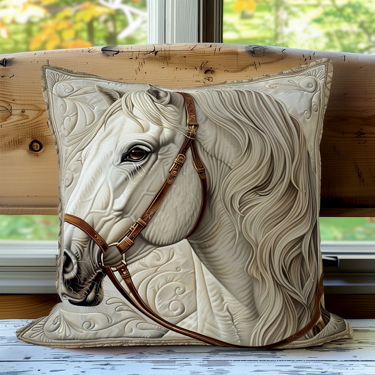 White Horse WO3008009CL Quilt Pillow Case