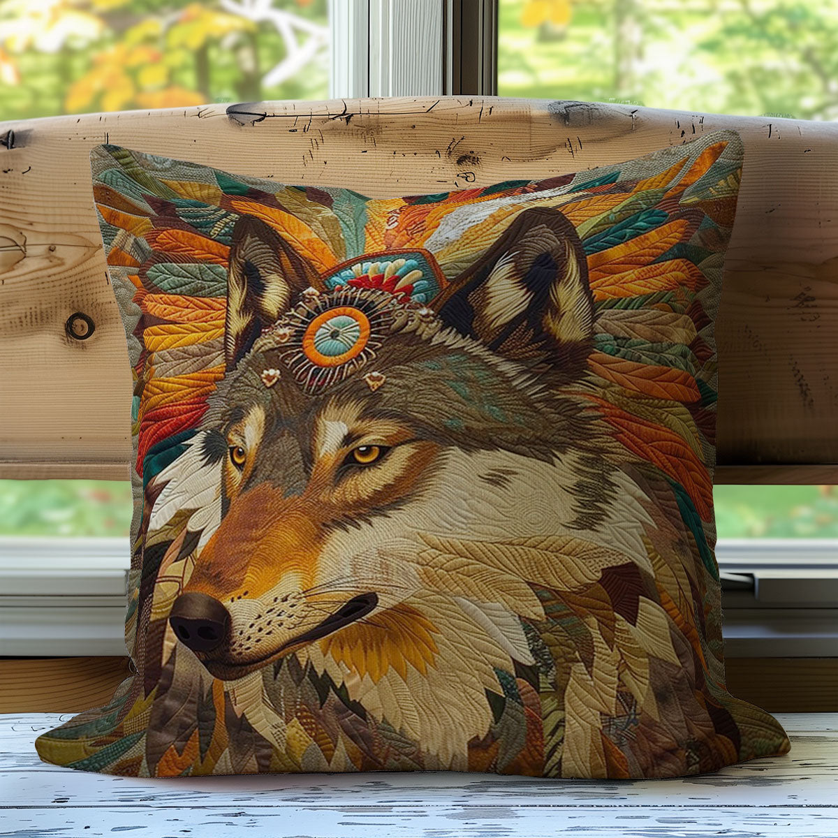 Wolf Brown WO2507018CL Quilt Pillow Case