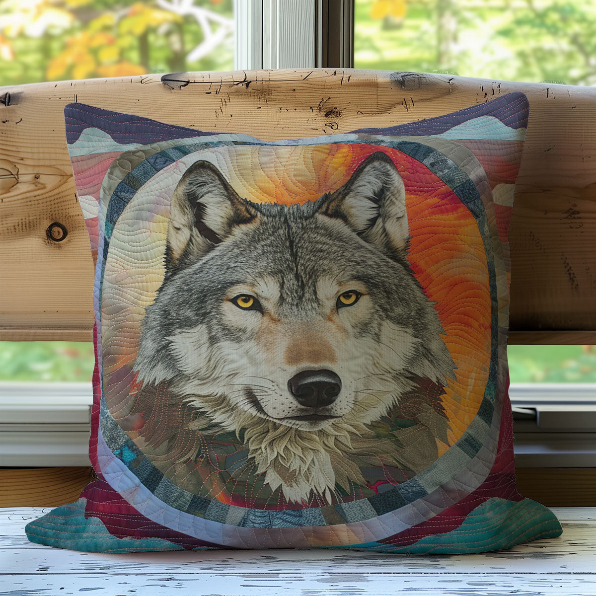 Wolf Gray WO2507013CL Quilt Pillow Case