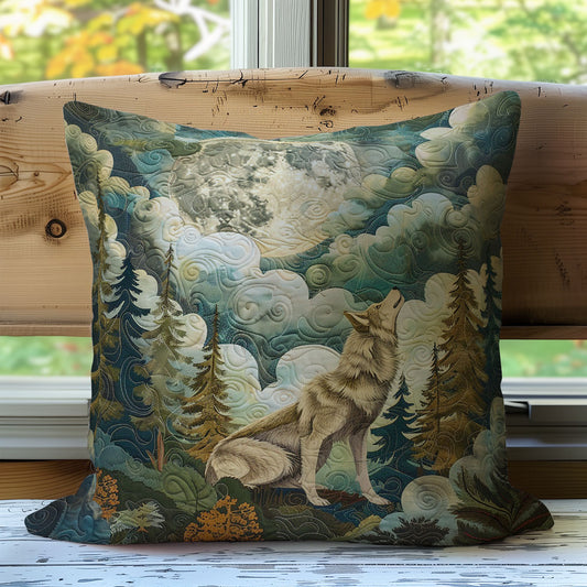 Wolf In Forest WO2507014CL Quilt Pillow Case