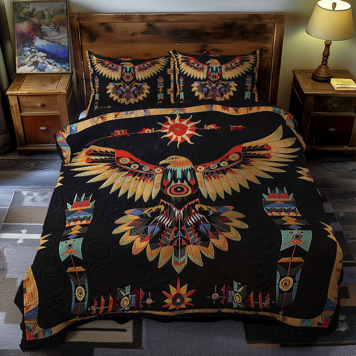 Eagle Native American WJ1306018CL Duvet Cover Set