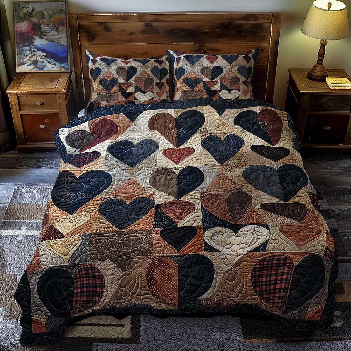 Hearts WJ1406019CL Duvet Cover Set