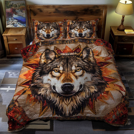 Wolf Native American WJ2006022CL Duvet Cover Set