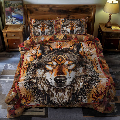 Wolf Native American WJ1306020CL Duvet Cover Set