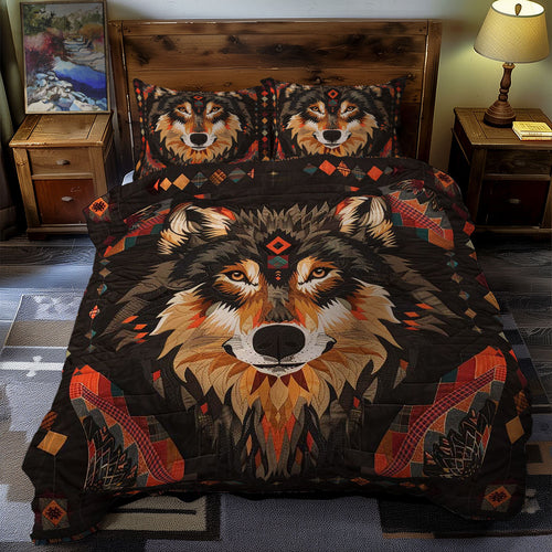 Wolf Native American WJ1706022CL Duvet Cover Set