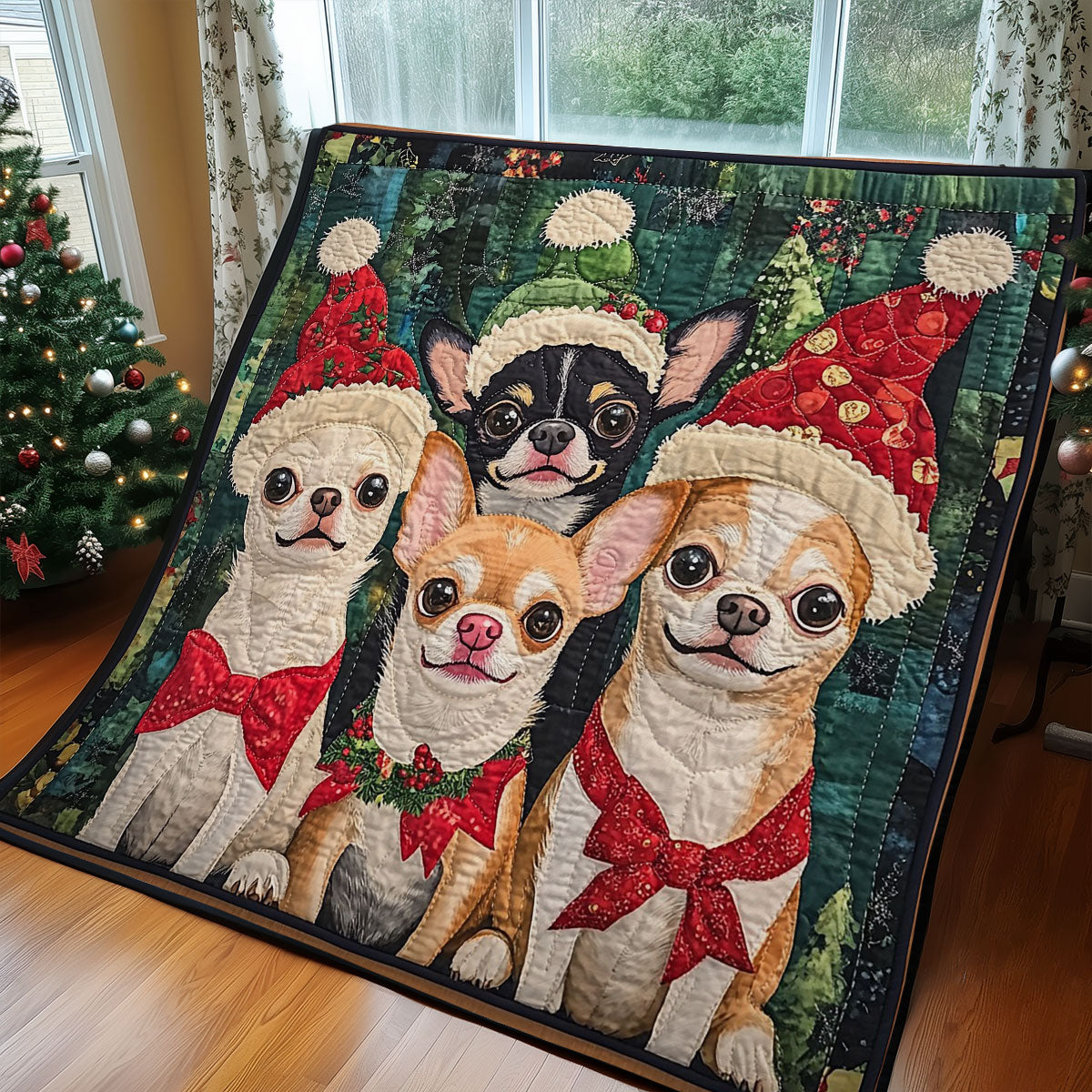 Christmas Chihuahua WM3008038CL Quilt