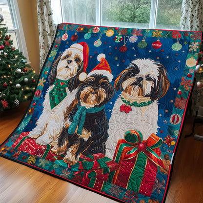 Christmas Dogs WM2408040CL Quilt