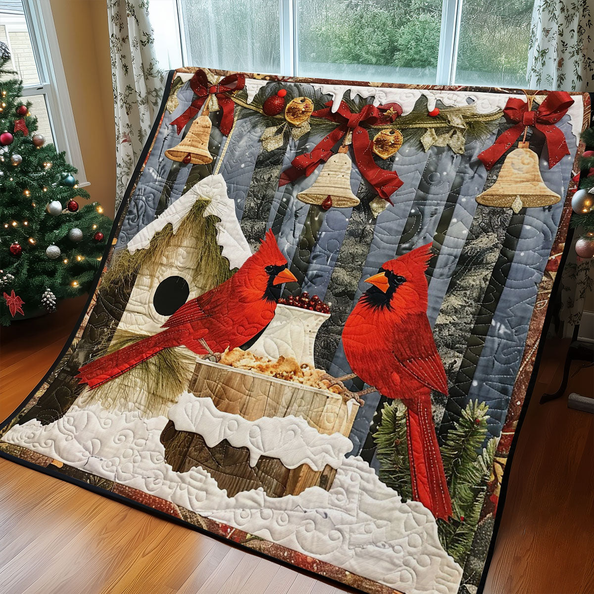 Couple Cardinals WM2908041CL Quilt