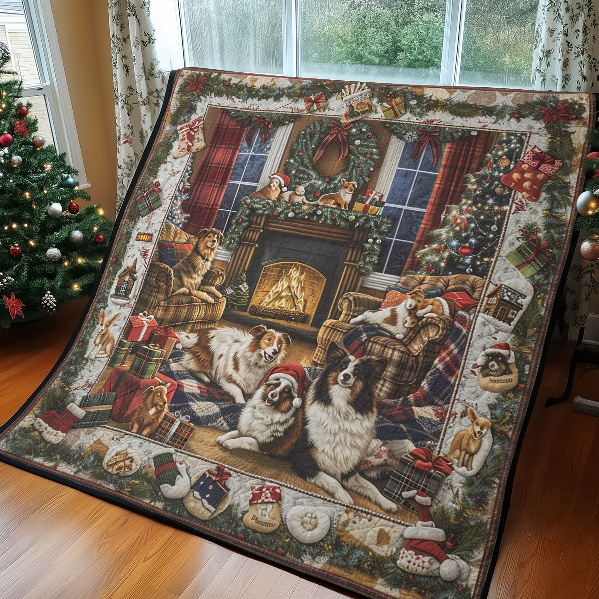 Cozy Night Christmas WM2308009CL Quilt