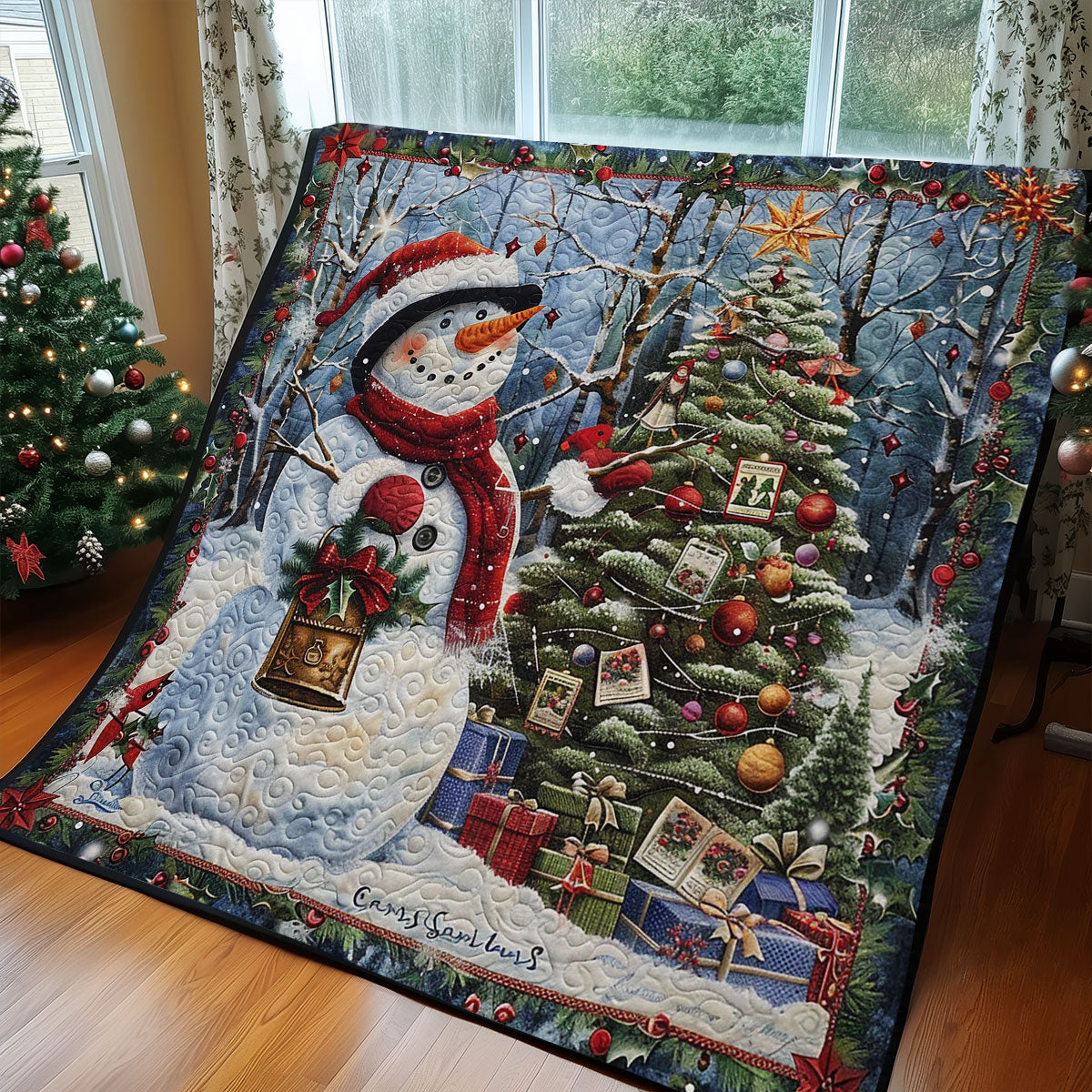 Friendly Snowman WM2408010CL Quilt