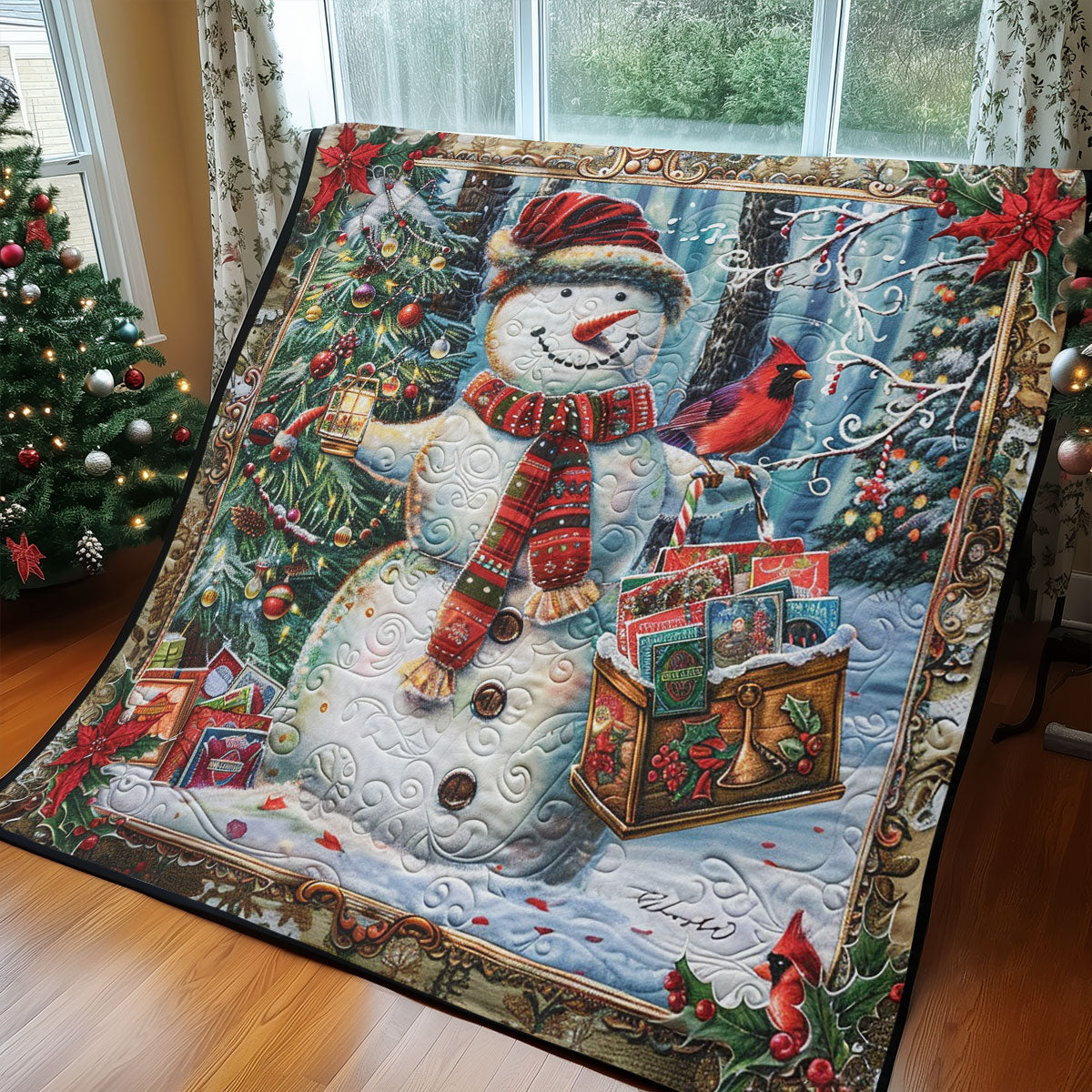 Lovely Snowman WM2308032CL Quilt