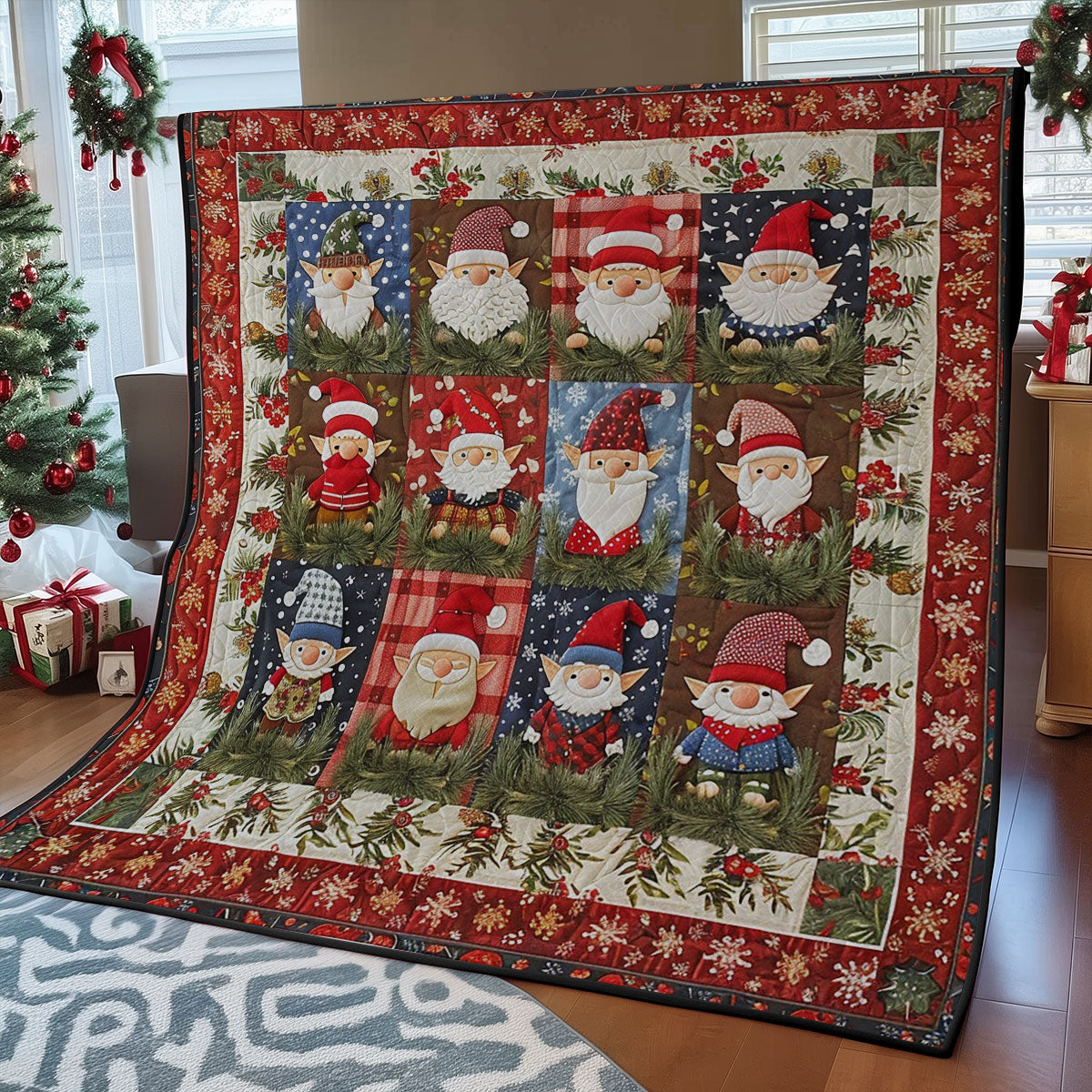 Chibi Gnomes WM1508059CL Quilt