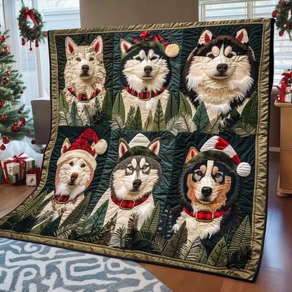 Christmas Husky XR1308038CL Quilt