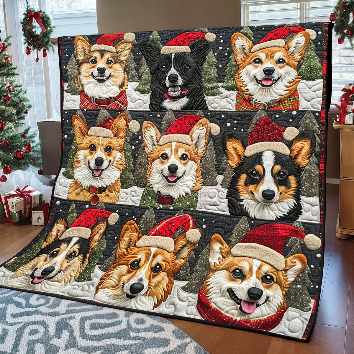 Cozy Corgi XR1308025CL Quilt