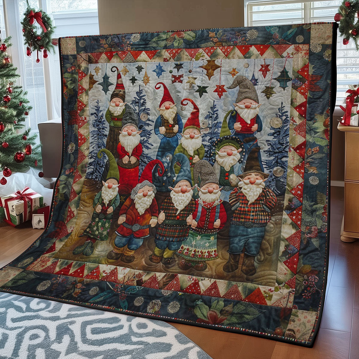 Gnomes Go Home WM1508029CL Quilt